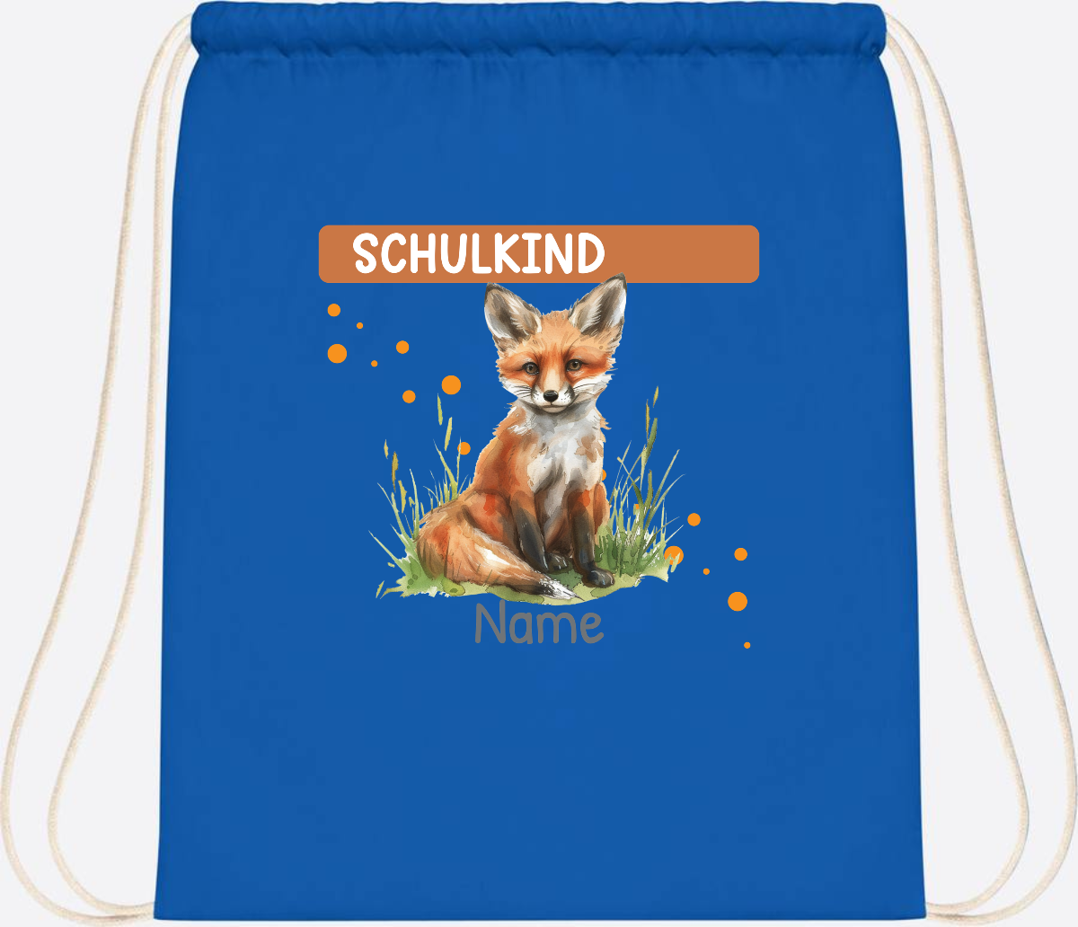 Turnbeutel zur Einschulung personalisiert mit Namen - Sapphire Blue