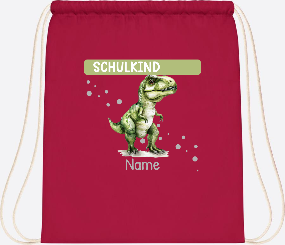 Turnbeutel zur Einschulung – Personalisiertes Geschenk mit Namen - Classic Red