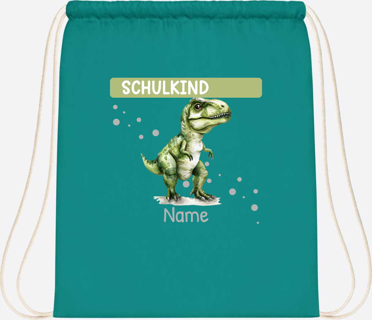 Turnbeutel zur Einschulung – Personalisiertes Geschenk mit Namen - Emerald