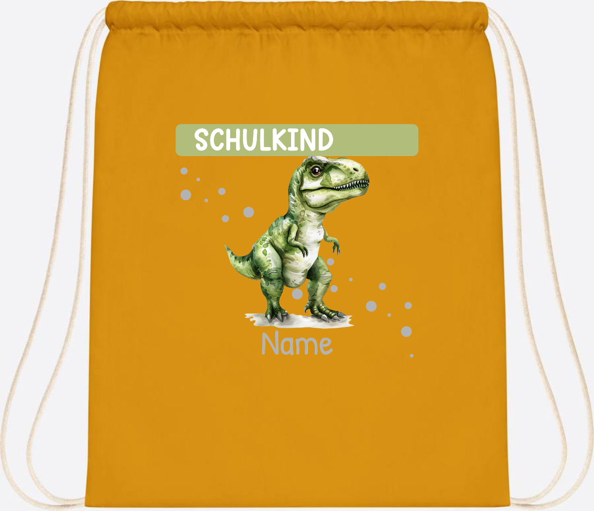 Turnbeutel zur Einschulung – Personalisiertes Geschenk mit Namen - Mustard