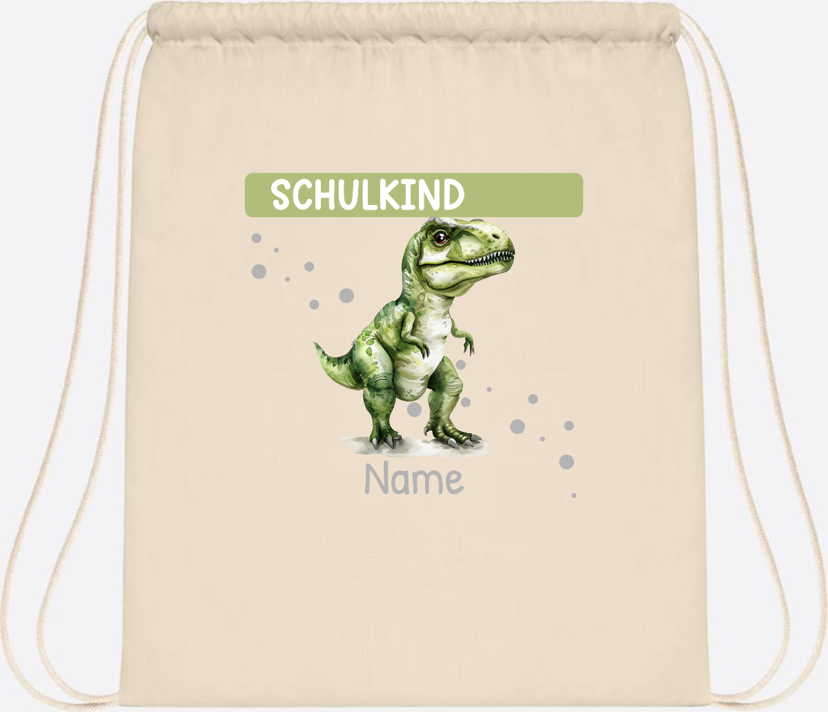 Turnbeutel zur Einschulung – Personalisiertes Geschenk mit Namen - Natural