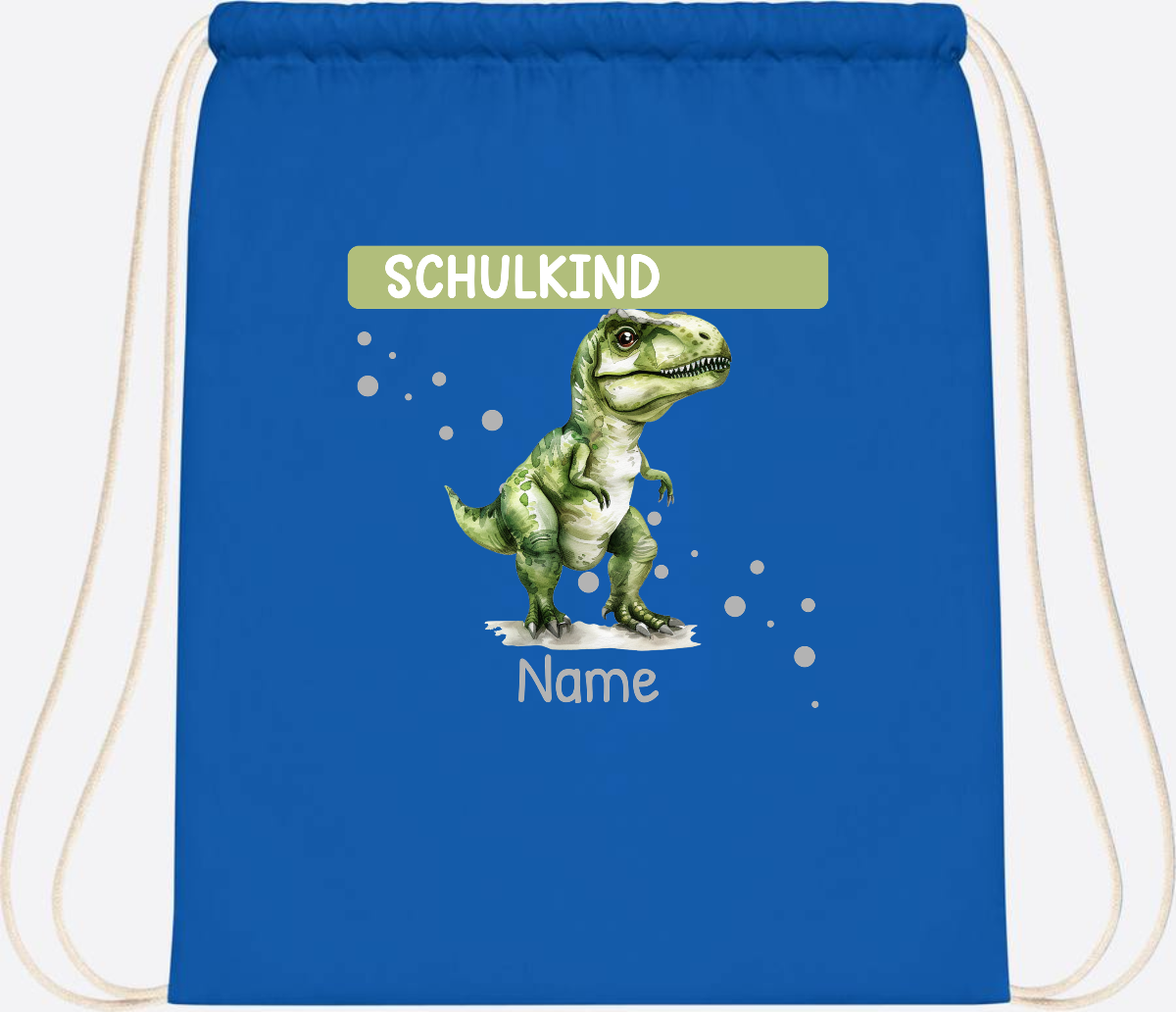 Turnbeutel zur Einschulung – Personalisiertes Geschenk mit Namen - Sapphire Blue