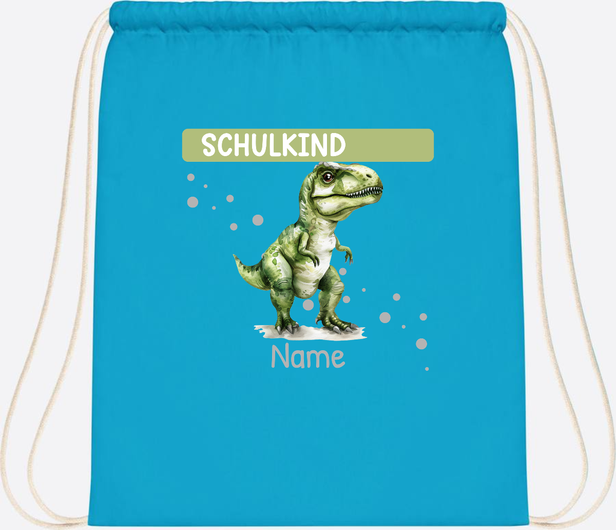 Turnbeutel zur Einschulung – Personalisiertes Geschenk mit Namen - Surf Blue