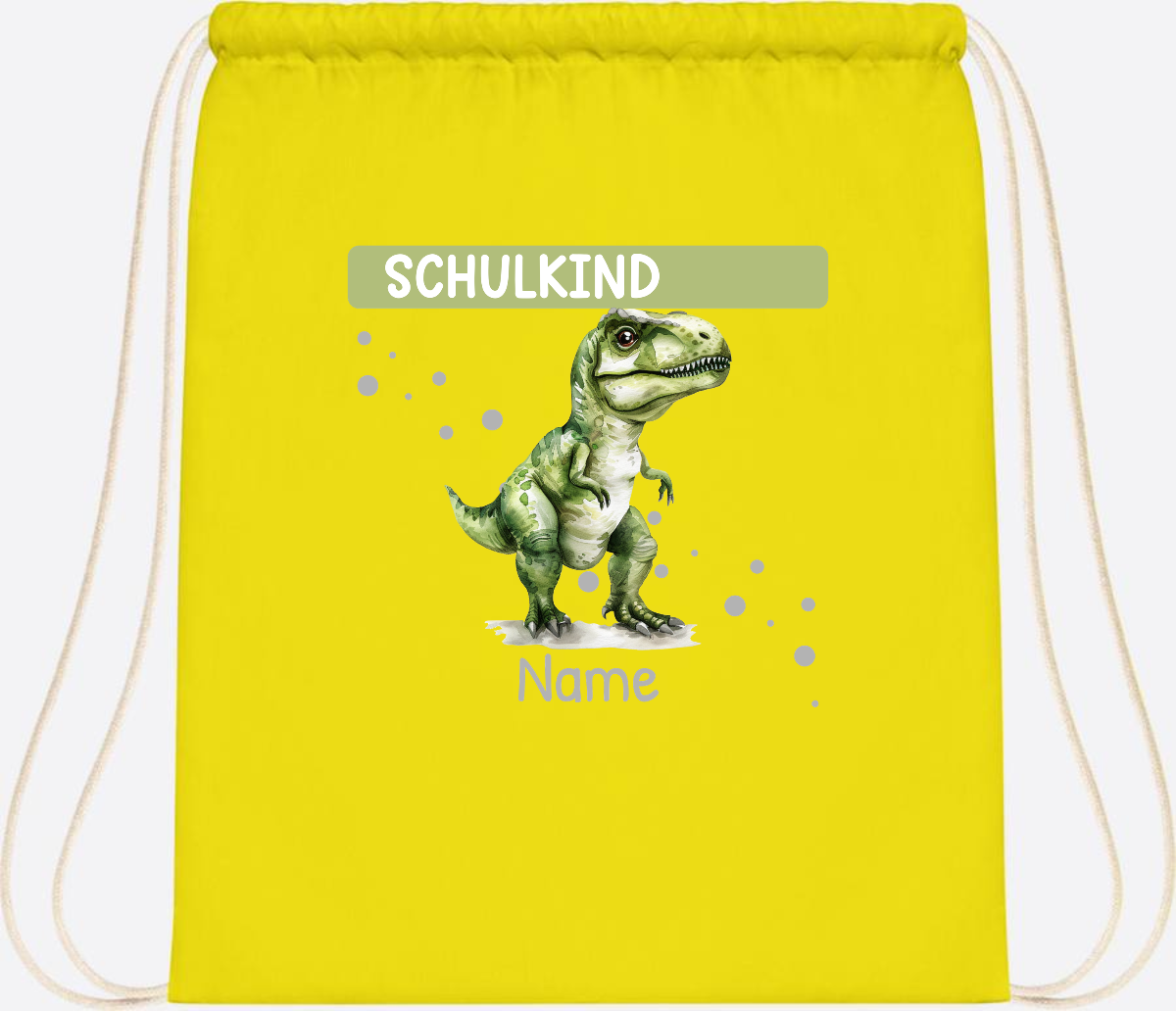 Turnbeutel zur Einschulung – Personalisiertes Geschenk mit Namen - Yellow