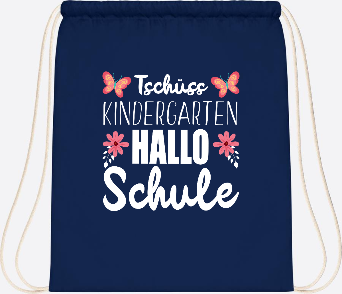 Turnbeutel zur Einschulung – Tschüss Kindergarten, Hallo Schule - French Navy