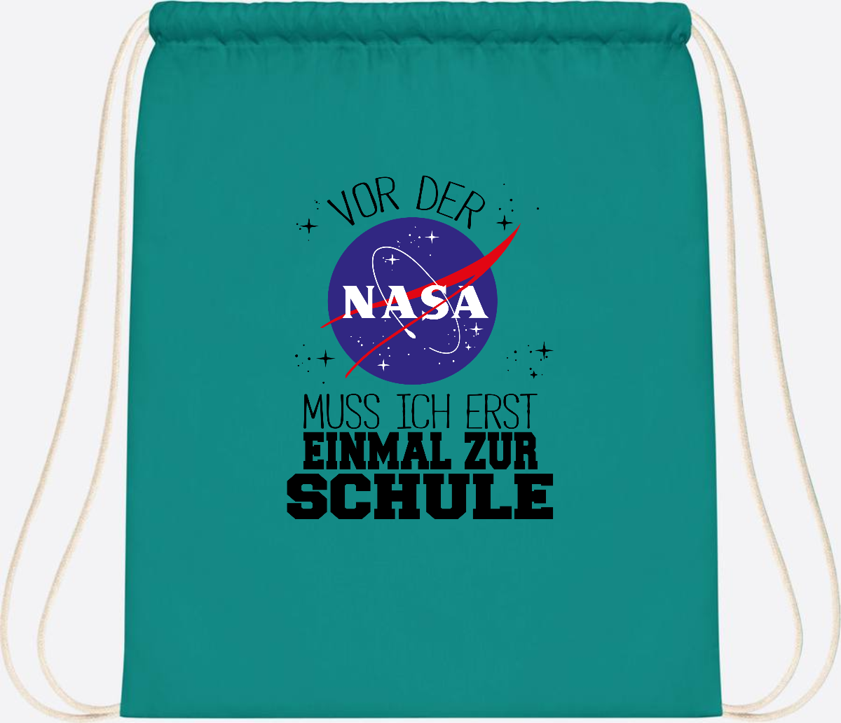 Turnbeutel zur Einschulung: Vor der NASA erst zur Schule - Emerald