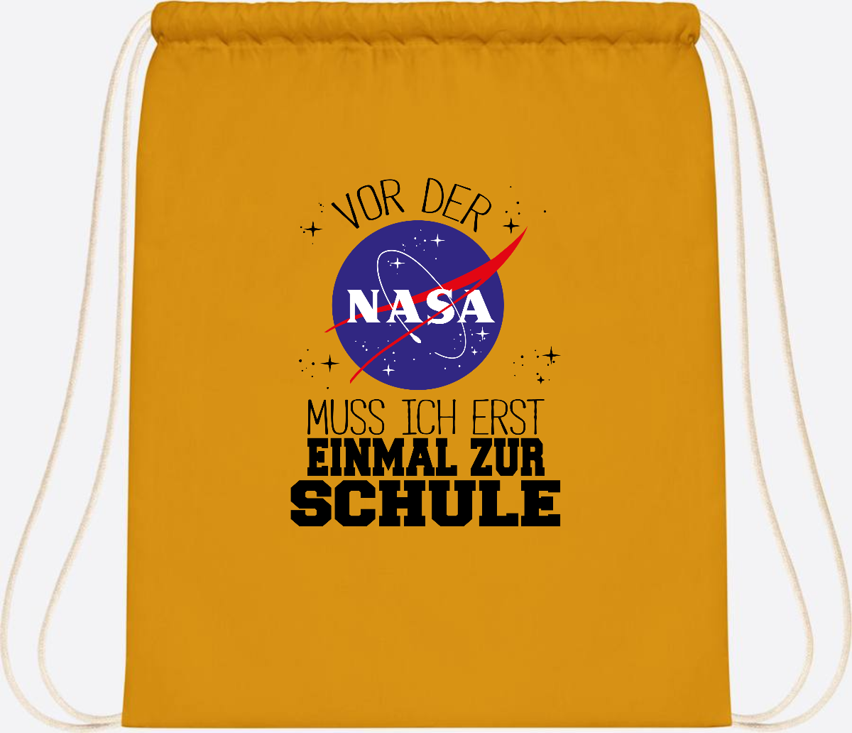 Turnbeutel zur Einschulung: Vor der NASA erst zur Schule - Mustard