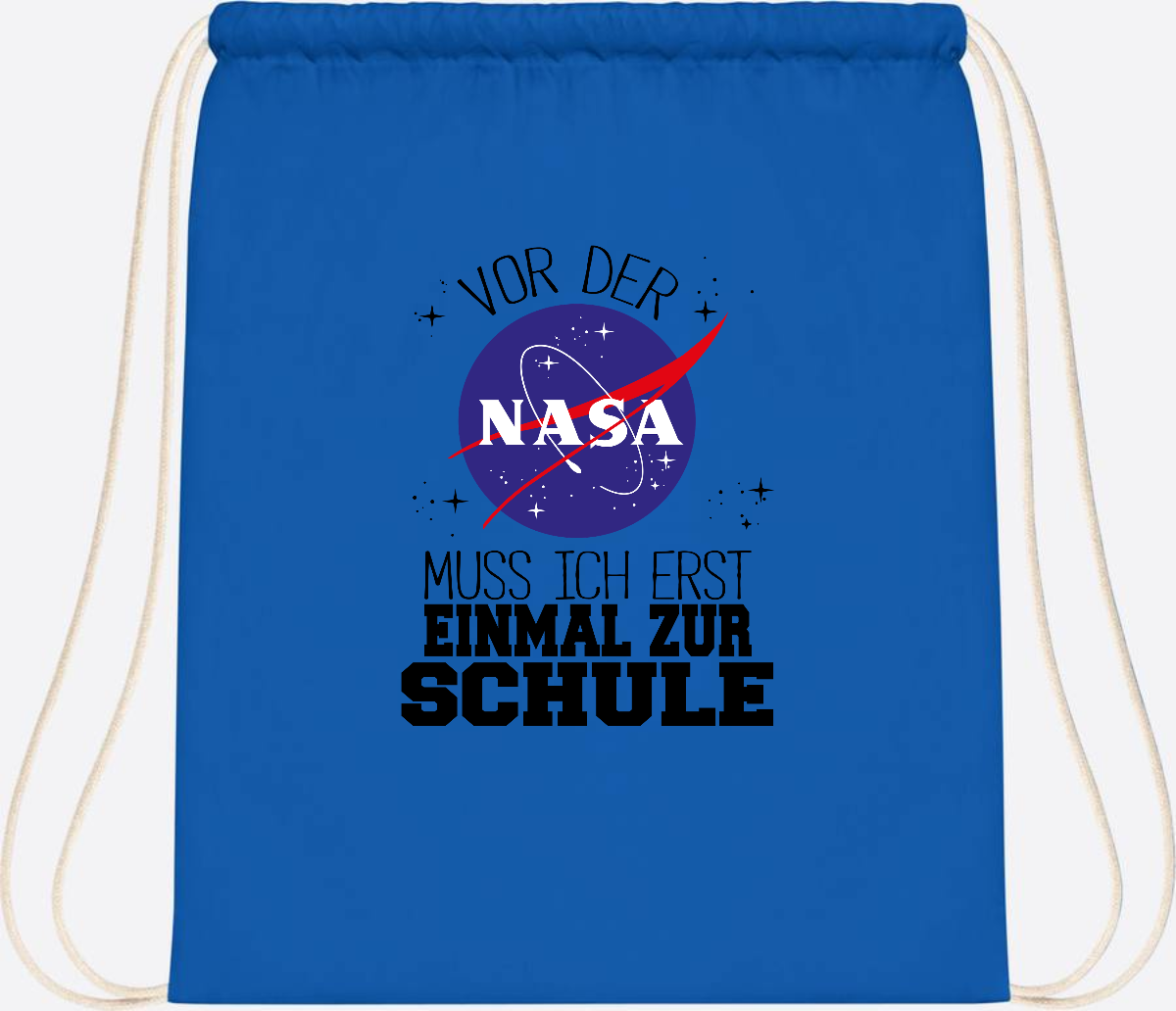 Turnbeutel zur Einschulung: Vor der NASA erst zur Schule - Sapphire Blue