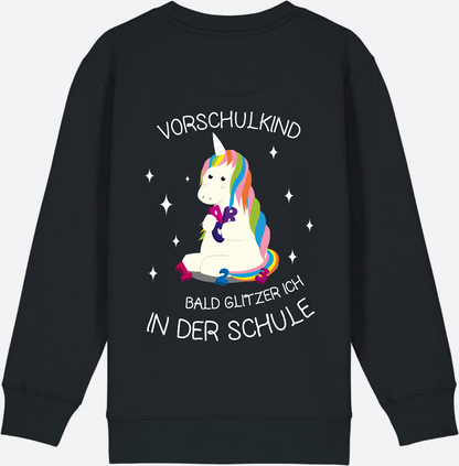 Vorschulkind Einhorn Sweatshirt – Geschenk zur Einschulung - Black