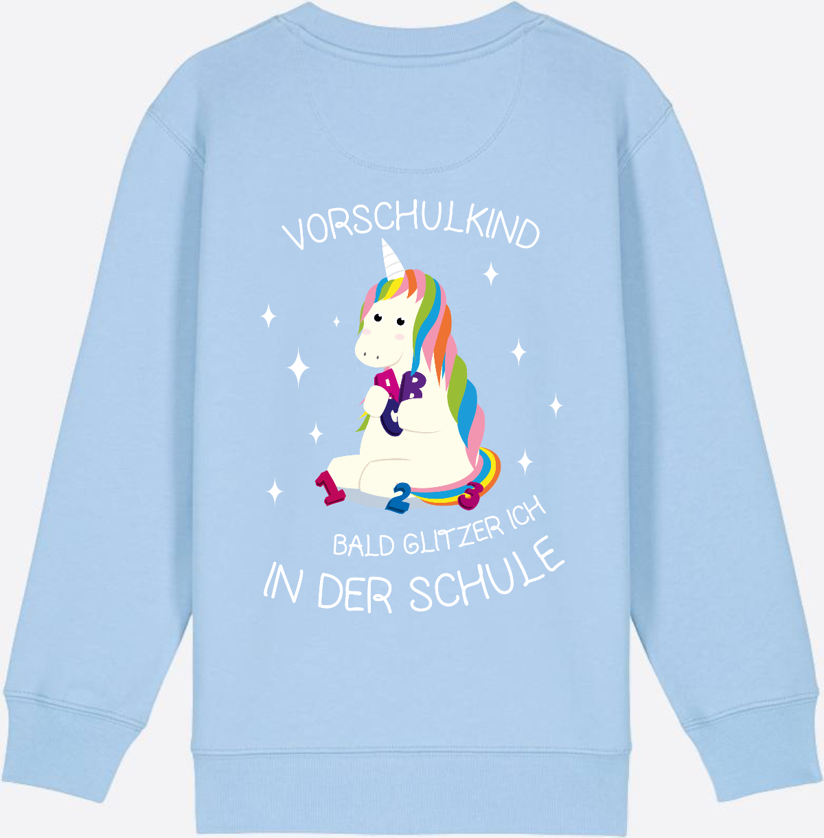 Vorschulkind Einhorn Sweatshirt – Geschenk zur Einschulung - Blue Soul