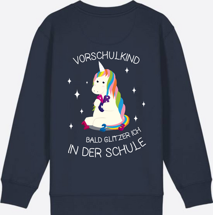 Vorschulkind Einhorn Sweatshirt – Geschenk zur Einschulung - French Navy