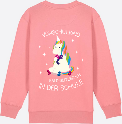 Vorschulkind Einhorn Sweatshirt – Geschenk zur Einschulung - Pink Joy