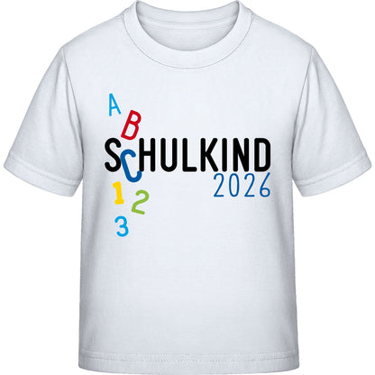 Kinder T-Shirt Einschulung ABC Schulkind 2026 – Schulstart-Geschenk