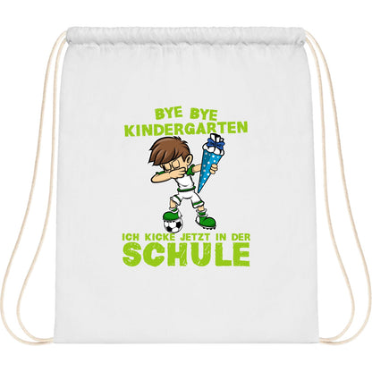 Turnbeutel Einschulung Fußball Junge – Bye Bye Kindergarten
