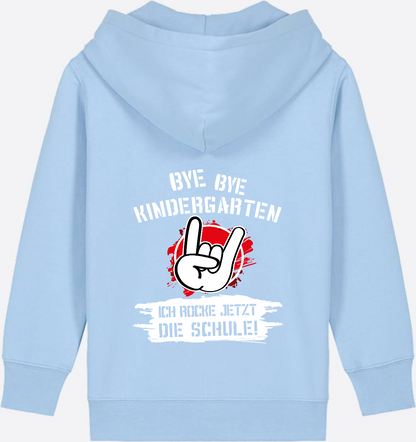 Zip-Hoodie Einschulung: Ich rocke jetzt die Schule Grunge Rot - Blue Soul