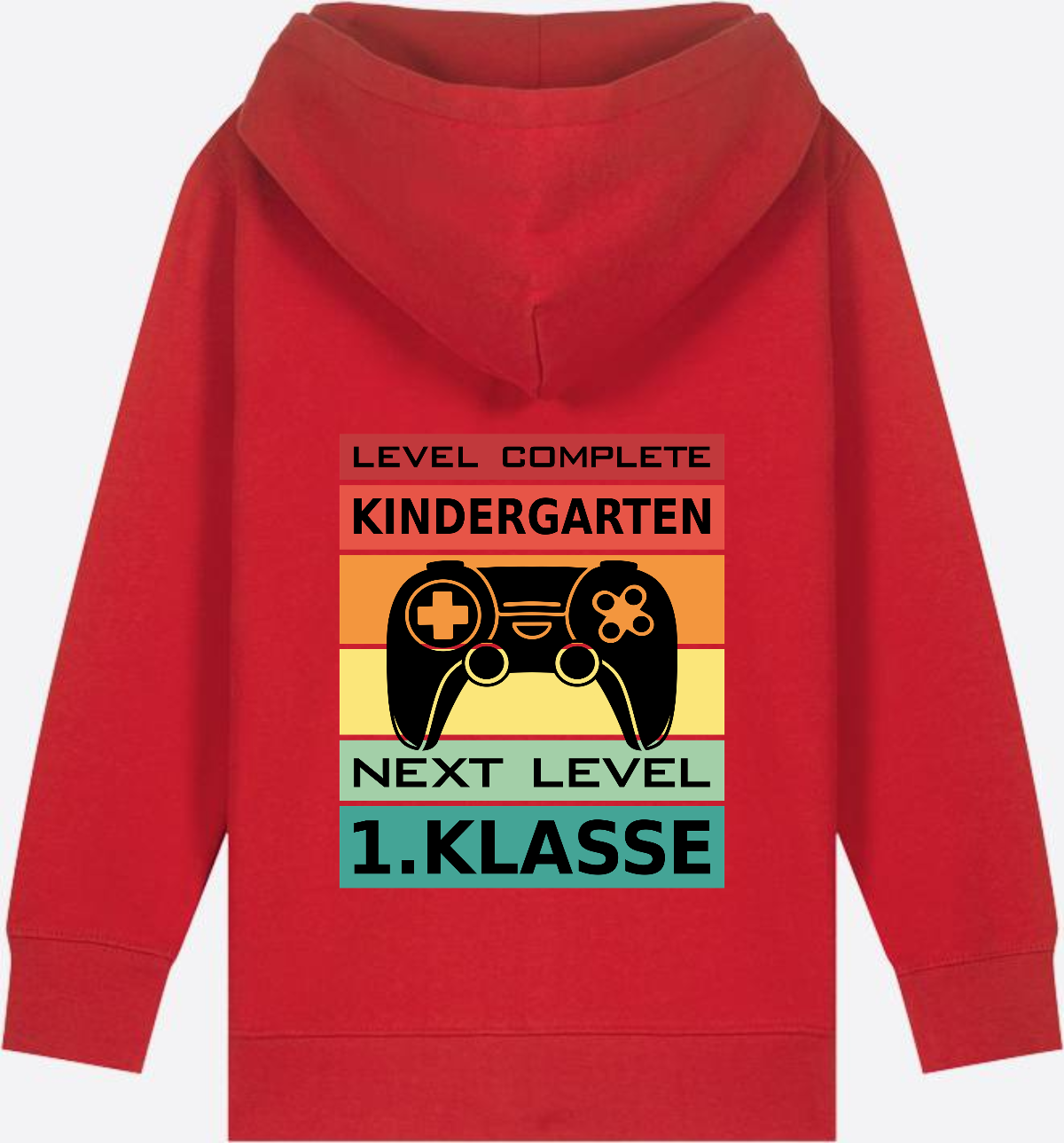 Zip-Hoodie Einschulung: Next Level 1. Klasse mit Name - Red