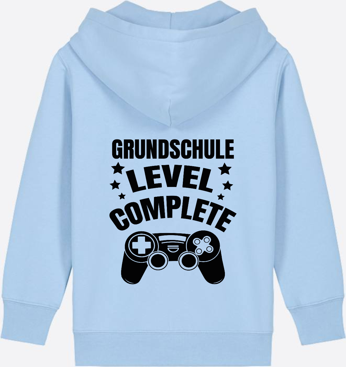 Zip-Hoodie Grundschule Level Complete – mit Wunschnamen - Blue Soul