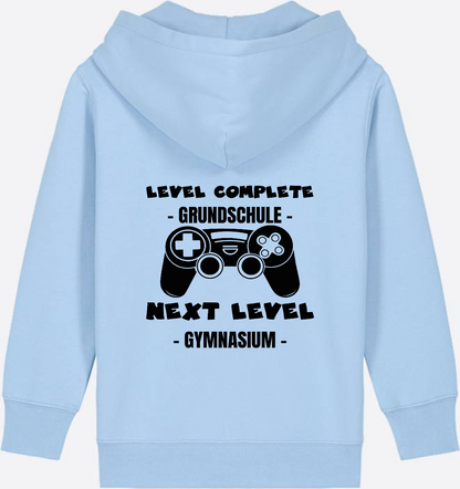 Zip-Hoodie Next Level Gymnasium – Geschenk mit Name - Blue Soul
