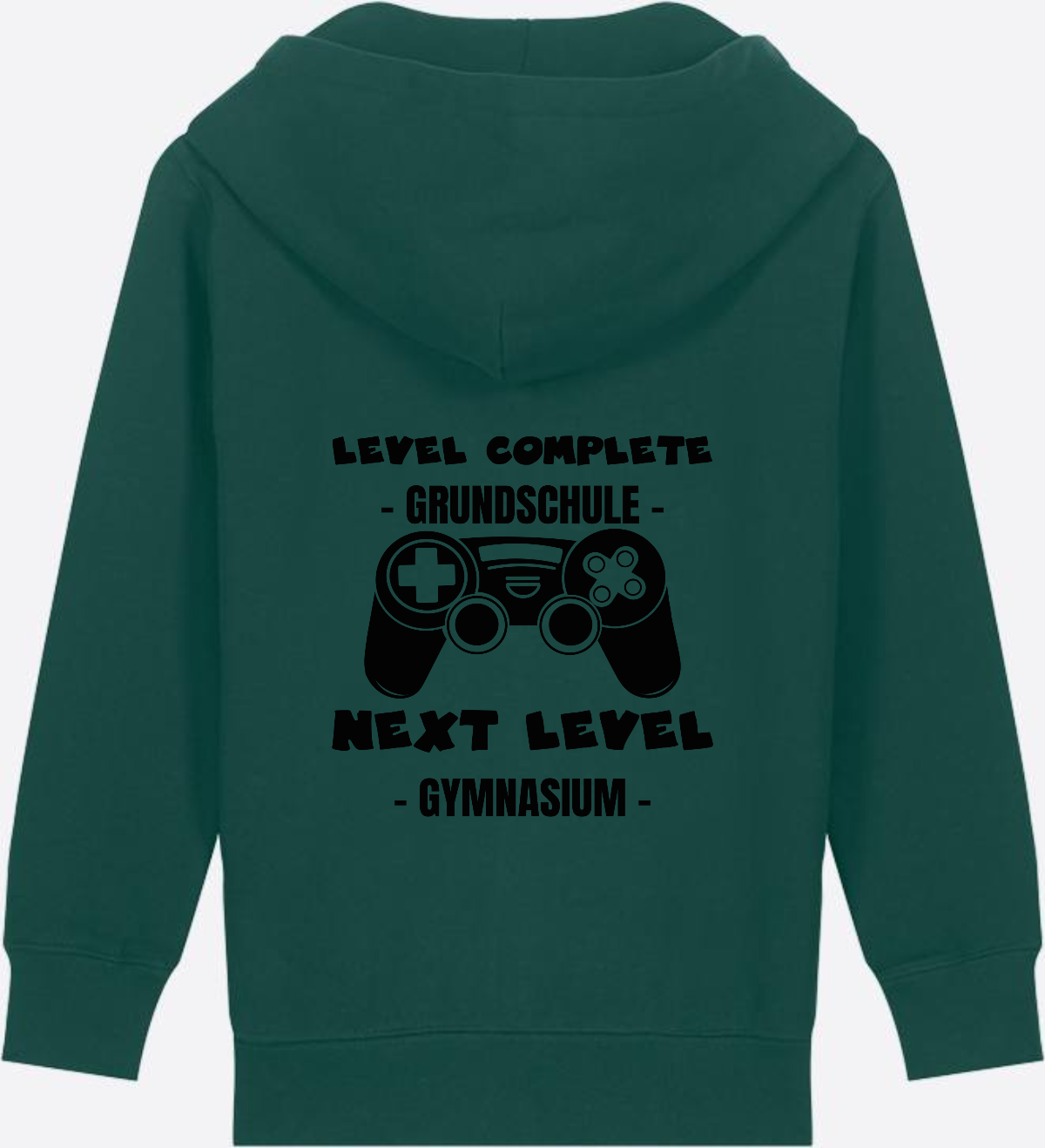 Zip-Hoodie Next Level Gymnasium – Geschenk mit Name - Glazed Green