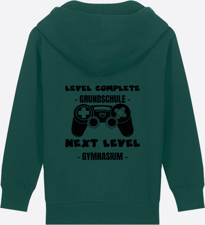 Zip-Hoodie Next Level Gymnasium – Geschenk mit Name - Glazed Green