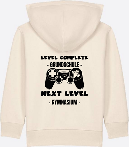 Zip-Hoodie Next Level Gymnasium – Geschenk mit Name - Natural Raw