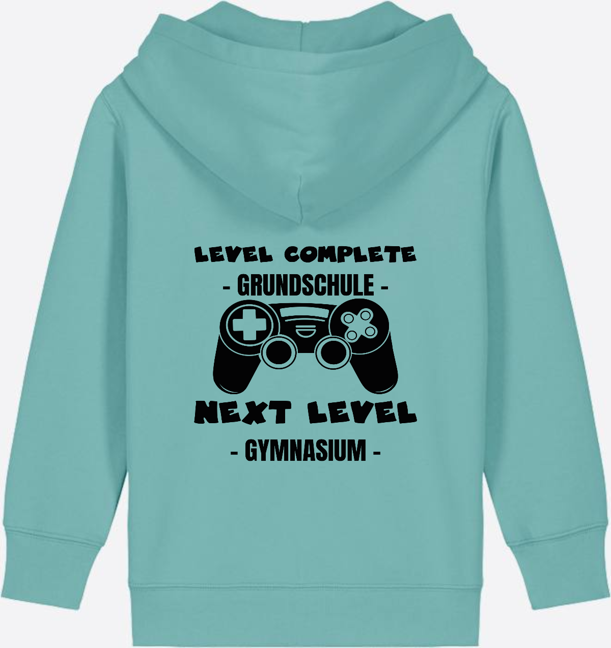 Zip-Hoodie Next Level Gymnasium – Geschenk mit Name - Teal Monstera