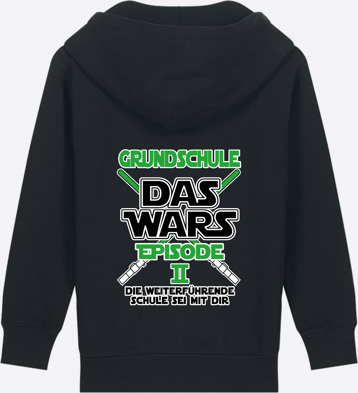 Zip-Hoodie Schulwechsel: Grundschule Das Wars Episode 2 - Black