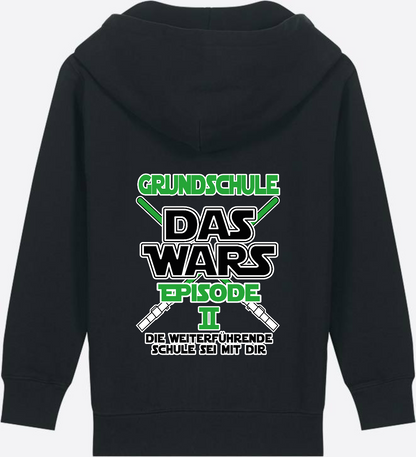 Zip-Hoodie Schulwechsel: Grundschule Das Wars Episode 2 - Black