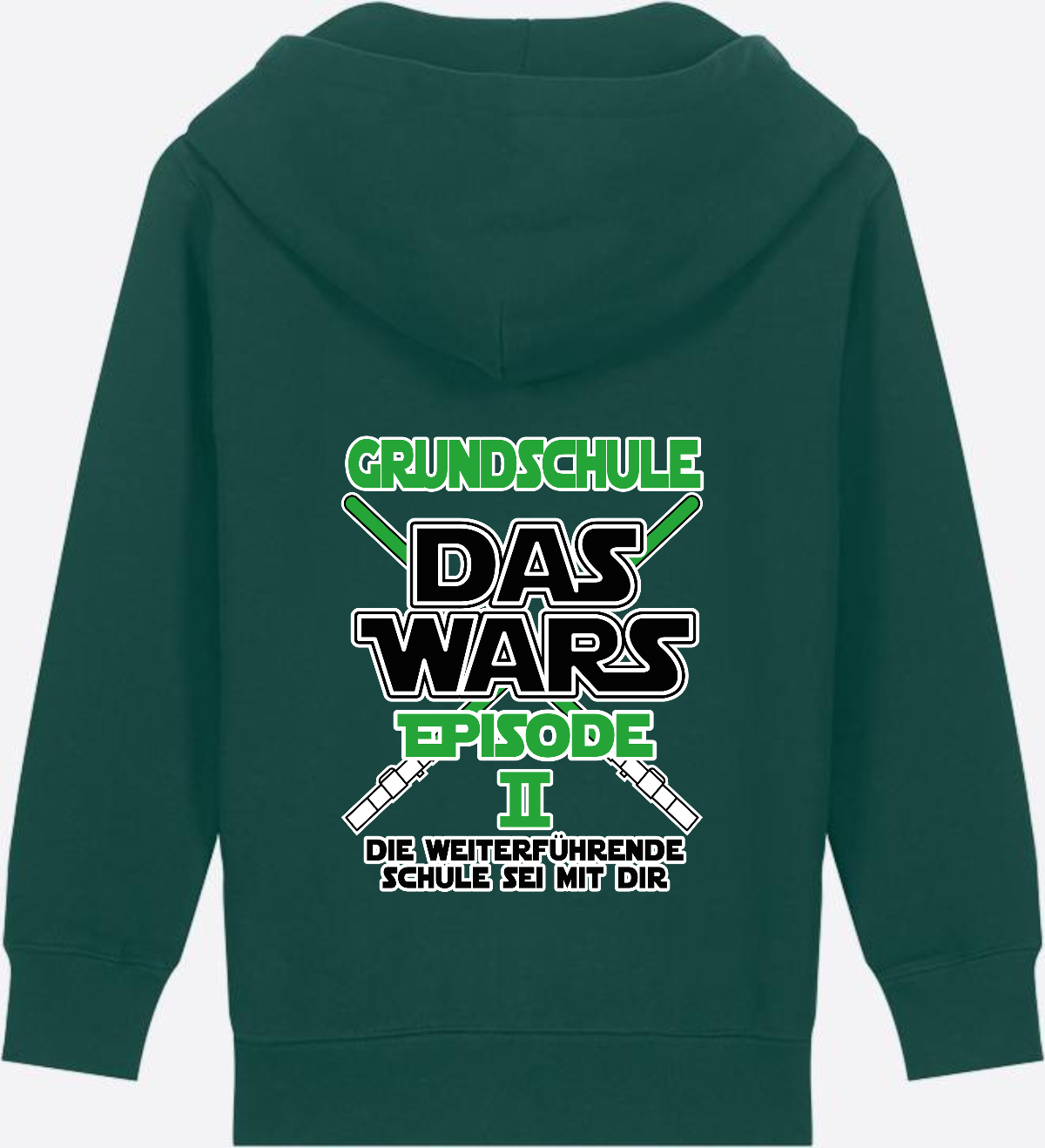 Zip-Hoodie Schulwechsel: Grundschule Das Wars Episode 2 - Glazed Green