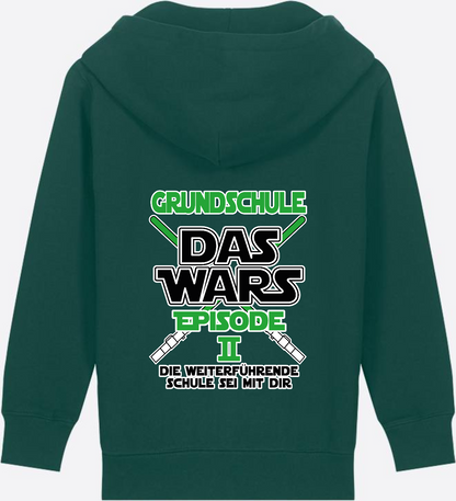 Zip-Hoodie Schulwechsel: Grundschule Das Wars Episode 2 - Glazed Green
