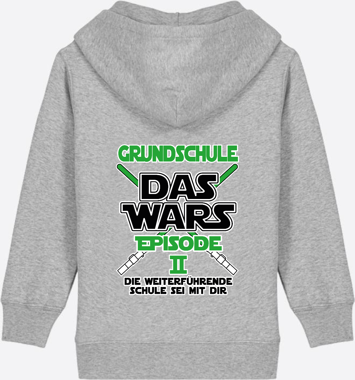 Zip-Hoodie Schulwechsel: Grundschule Das Wars Episode 2 - Heather Grey