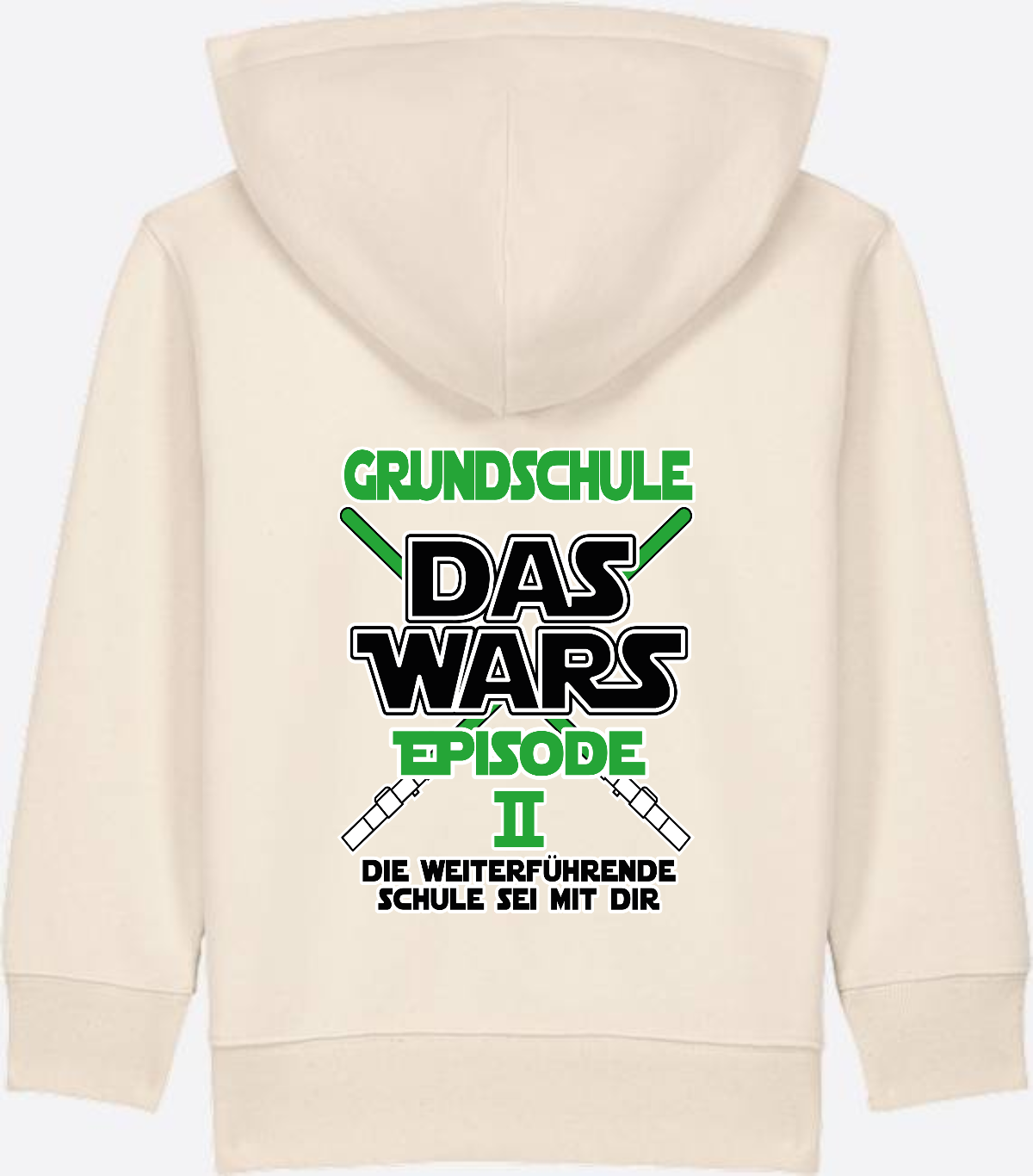 Zip-Hoodie Schulwechsel: Grundschule Das Wars Episode 2 - Natural Raw