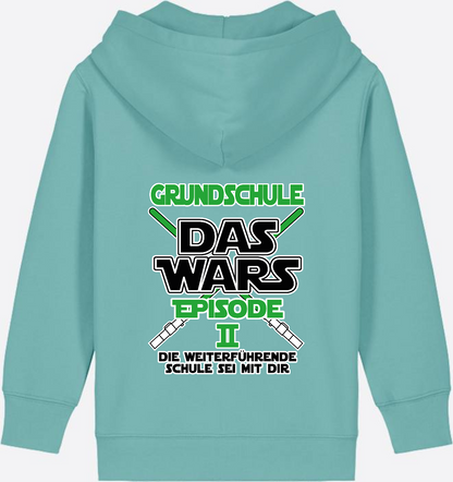 Zip-Hoodie Schulwechsel: Grundschule Das Wars Episode 2 - Teal Monstera