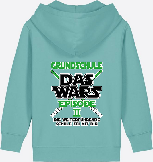 Zip-Hoodie Schulwechsel: Grundschule Das Wars Episode 2 - Teal Monstera