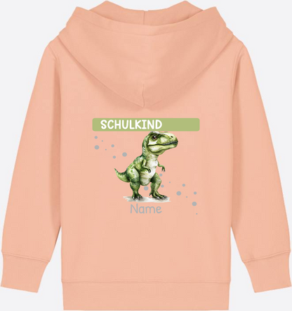 Zip-Hoodie zur Einschulung – Personalisiert mit Name - Fraiche Peche