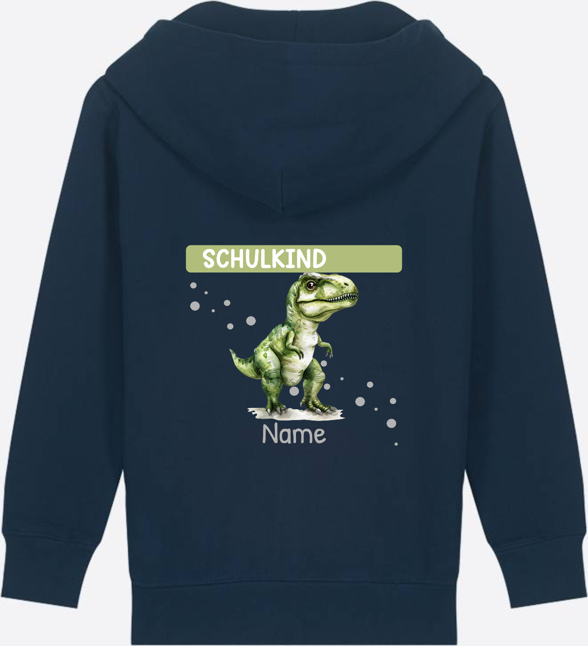Zip-Hoodie zur Einschulung – Personalisiert mit Name - French Navy