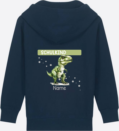 Zip-Hoodie zur Einschulung – Personalisiert mit Name - French Navy